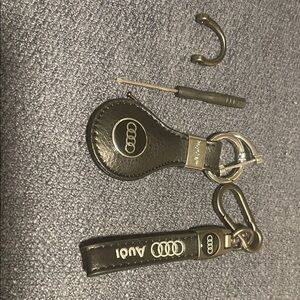 NWT Black Audi Keychain Set